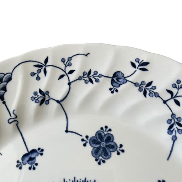 Queen's FINLANDIA Blue & White Floral Dinner Plates 10in Set of 4 England NEW - Picture 10 of 16
